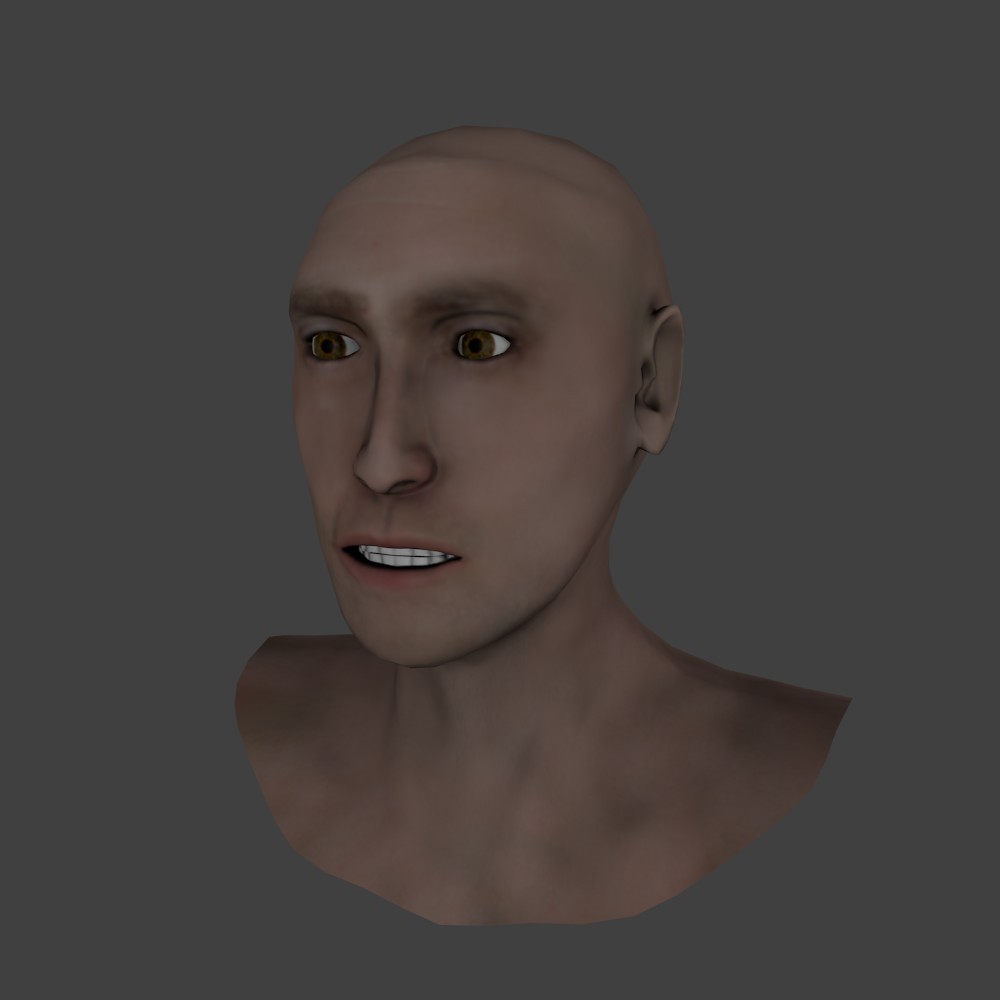 Realistic Lowpoly Head preview image 3